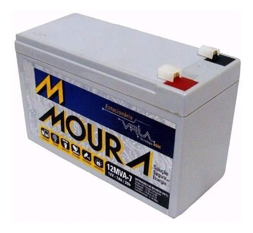 Bateria Estacionaria Moura 12v 7ah Para Nobreak Alarme Cerca