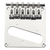 Chrome 6 Saddle Ashtray Bridge Para Telecaster Tl Electric