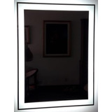 Espejo Luz Led 60x80 Cm Guarda Esmerilada Baño Moderno Deco