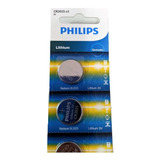 Bateria Cr2032/2025/2016 Philips Lithium 3v Cartela 5 Unids