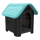 Casinha Casa Cachorro Pp Porte Pequeno Dog Home Mec Pet N4 Cor Verde Tiffany