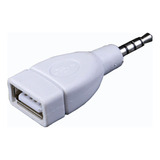 Auto 3.5mm Jack Macho A Usb 2.0 Enchufe Hembra Convertidor L