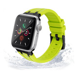 Correa Para Apple Watch Ultra De Silicona 49/45/44/42 Fluo&n