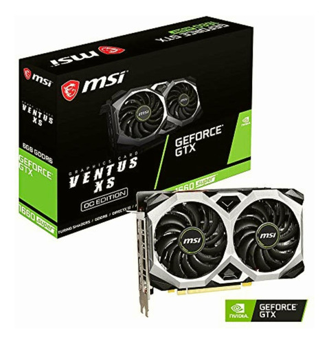 Msi Tarjeta Gráfica Gaming Geforce Gtx 1660 Super Ventus Xs