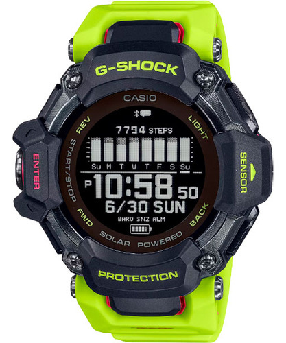 Relógio Gps Monitor Cardíaco G-shock Squad Gbd-h2000-1a9dr