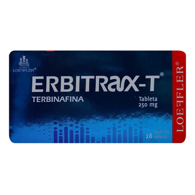 Erbitrax-t Tabletas 250 Mg, 28 Tabletas | Envío gratis