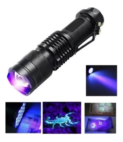 Lampara Uv Ultravioleta Luz Negra Led Recargable