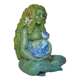 Diosa Griega Gaia - Imagen Madre Tierra En Resina 15 Cm