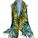 Bufanda Pañuelo Pañoleta Cashmere Hermosos Colores Tie Dye