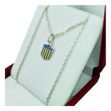 Conjunto Escudo Rosario Central Plata 925 Forcet A3c