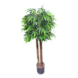 Arbol Ficus Plantas Artificiales Planta 150 Cm Gomero Bambu