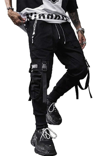 I Pantalones Para Hombre Jogger Techwear Hiphop Str