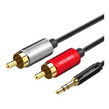 Cable De Audio Plug 3,5mm A 2 Rca 5 M