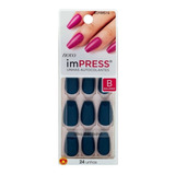 Kiss New York Impress Unhas Autocolantes Bailarina Sapphire