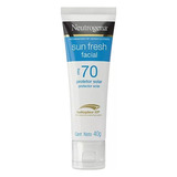 Protetor Solar Neutrogena Sun Fresh Fps 70 De 40 Gr