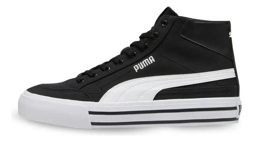 Tenis Puma Court Classic Vulc Mid Fs Negro Softfoam