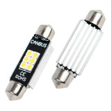 Set 10 Focos Led Luz Interior Placa Ft 41 Mm Canbus Potentes