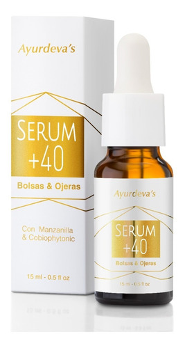 Serum +40 Bolsas & Ojeras Ayurdeva's Contorno De Ojos Vegano Mixta