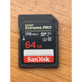 Tarjeta De Memoria Sandisk 64gb 170mb Usada