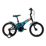 Bicicleta Infantil Groove Camuflada Aro 16 Azul