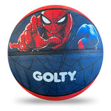 Balón Baloncesto Golty Competencia Spiderman No.7-azul/rojo