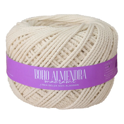 Hilo Cordón Cuerda Piola 3cabos Algodón Crudo Macramé 4mm1kg Beige | Meses sin interés