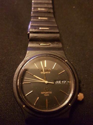 Reloj De Pulsera Vintage Seiko Quartz Sports 100