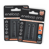 4 Pilhas Recarregaveis Eneloop Pro Aa