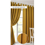 Cortinas Ambiente Jacquard + Presillas + Agarrader Excelent 