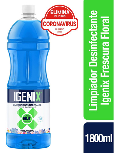 Igenix Limpiador Desinfectante Frescura Floral 1800ml