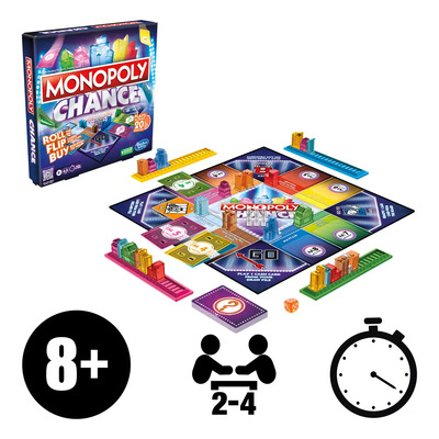 Juego De Mesa Hasbro Gaming Monopoly Chance +8 | Meses sin interés