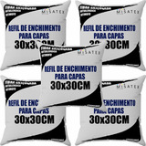 Kit 30 Refil De Enchimento Almofada 30x30cm Fibra Siliconada