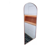 Espelho Base Reta Corpo Inteiro Parede 1,50 X 0,40 Moldura Rosê