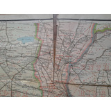 Antiguo Mapa Buenos Aires, Ferrocarriles, Jose Anesi 1941