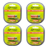 8 X Pila Aaa Noga Recargable 1300mah