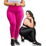 Kit 2 Legging Plus Size 3d Moda Feminina Academia Legue Gold