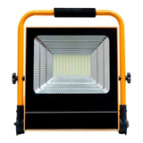 2 Pz Reflector Led Solar 100w Portatil Emergencia Rfs100p