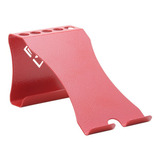 Suporte Porta Celular/caneta De Mesa - Alumínio - Vermelho