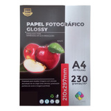 20 Folhas A4 Papel Fotográfico Glossy 230g