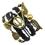 Harry Potter Pulsera Trenzada Snitch Y Reliquias De La Muert