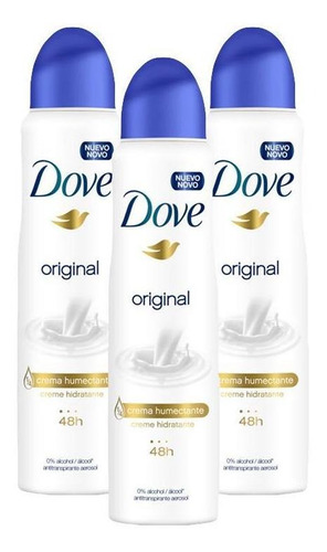 Kit Com 3 Dove Original 150ml