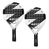 2 Raquetas Padel Fibra Carbono 3k-a