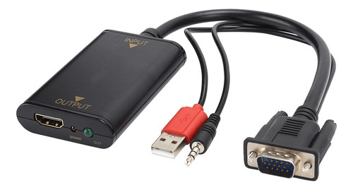 Cable De Audio, Televisión Y Vídeo Hd Vga Macho A Hdmi Hembr