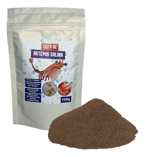 Cisto De Artêmia Salina 100g Ovos De Artemia Betta