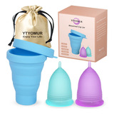 Ytyomur Copa Menstrual, 2 Tazas Suaves Para Periodo Que Vien