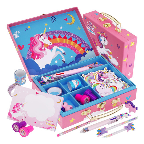 Homicozy Juego De Papeleria De Unicornio Para Ninas, Regalos