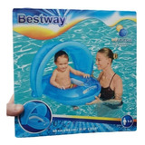 Bote Con Techo Celeste Baby Filtro Uv 80x86cm  Bestway