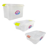 Kit Caixa Organizadoras Transparentes 20l 10l 6l Uninjet