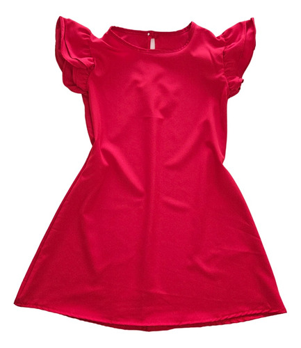 Roupa Infantil Menina Natal Vestido Vermelho Luxo