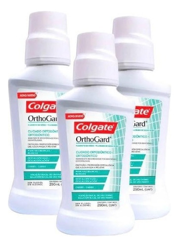 Kit De 3 Enjuagues Bucales Colgate Orthogard